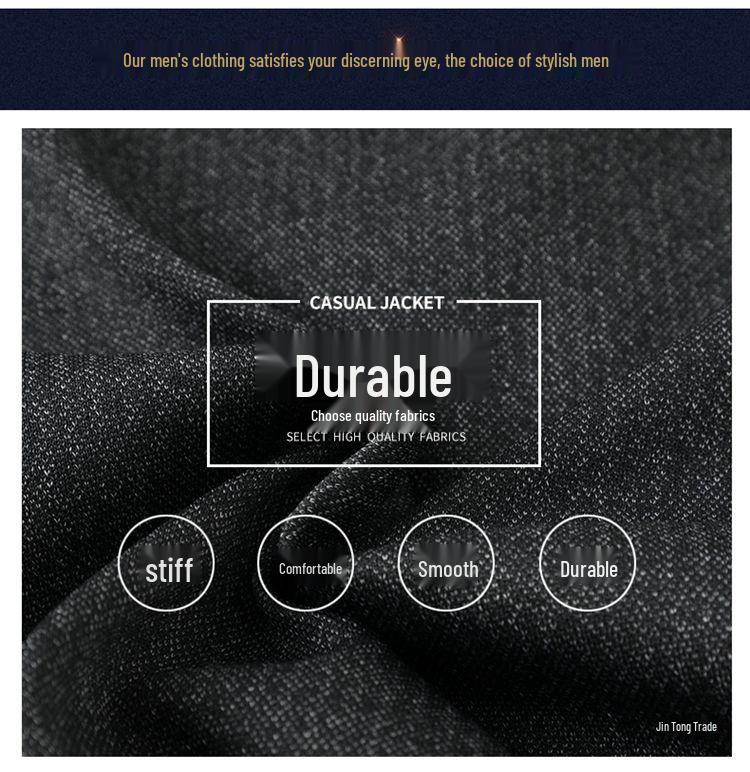 Men's Fleece-Lined Lapel Jacket, Thickened Autumn/Winter Coat for Middle-Aged and Older Men