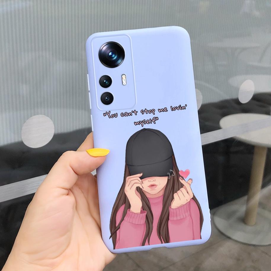 For Xiaomi 12T Pro Case 2022 Cute Sunflower Pretty Girls Cover Silicone Soft Phone Case For Xiaomi Mi12T Mi 12T Pro Cover Bumper