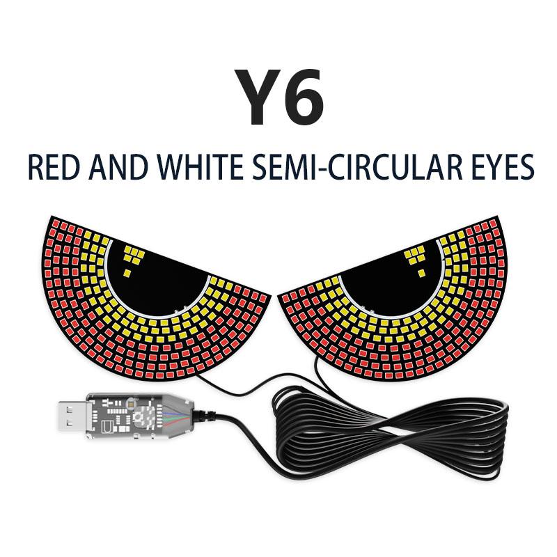 LED-Auto-Dekorationsleuchte, lustige Teufelsaugen-Atmosphärenleuchten, LKW-Auto-Front- und Heckscheiben-USB-Blitzlicht-Warnleuchten