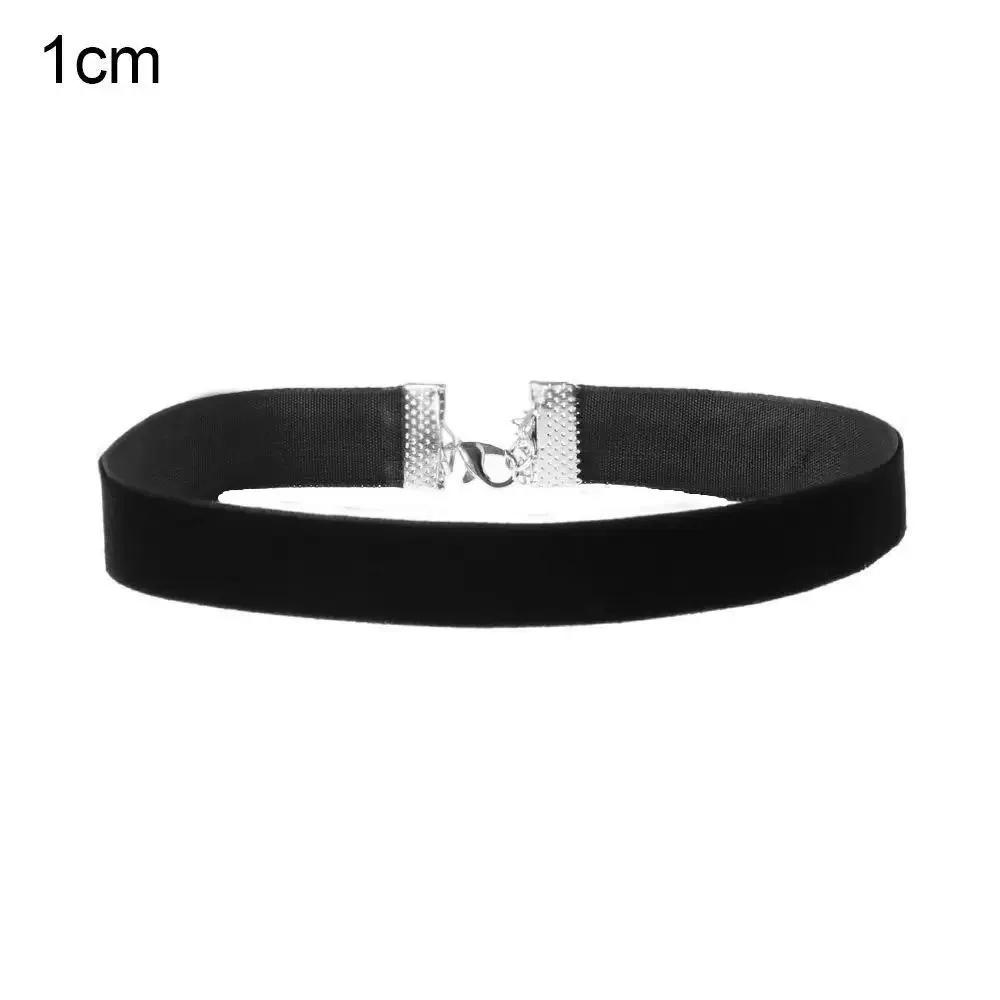 Gothic Black Velvet Choker Necklace Adjustable Rope Women Girl Kpop Jewelry Accessories for Party Gift