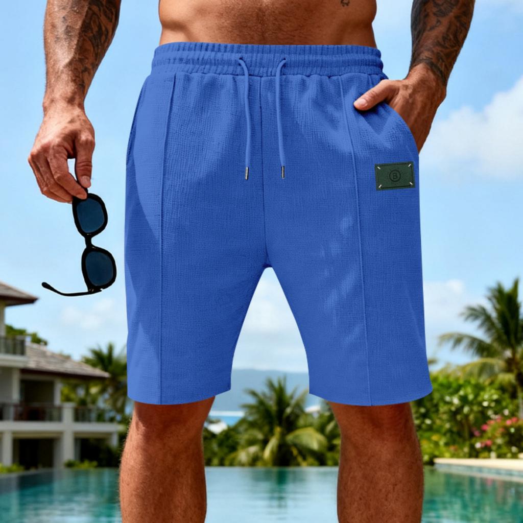 Men's Skin-friendly Breathable Drawstring Loose Jogging Casual Five Minute Shorts