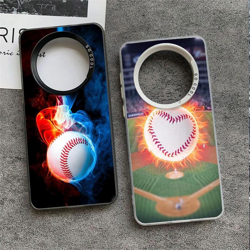 Baseball Sport Soft Phone Case for Samsung Galaxy S24 S25 FE S26 Edge S23 Ultra S22 Plus S21 + Shockproof Cover Back Shell
