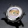 OLEVS Mechanical Automatic Moon Phase Watch Stylish Skeleton Waterproof Popular Luminous Watch for Men