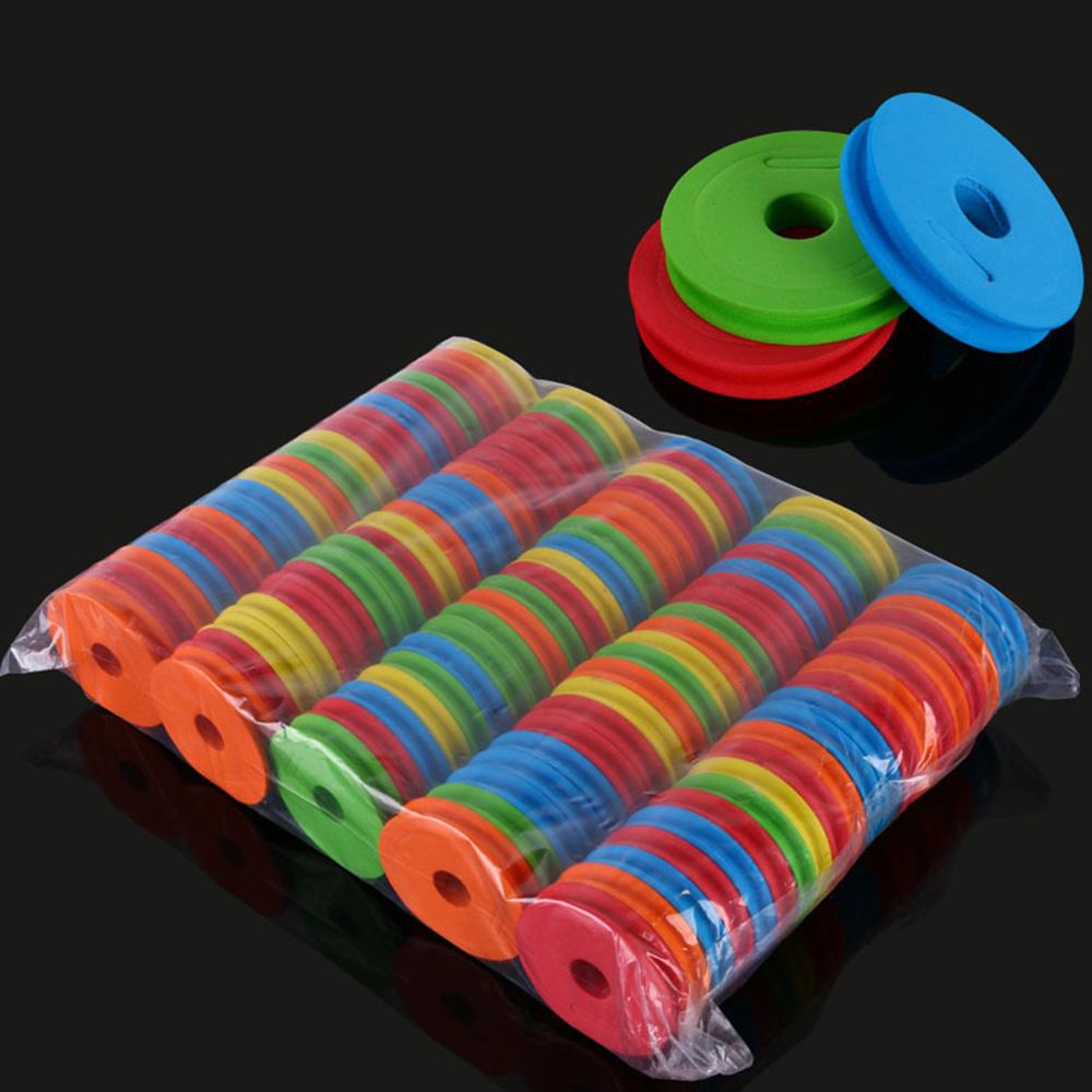 100Pcs Fishing Rig Winders Pulley Thread Line Leader Winding Board Fishing Line Foam Board Trace Wire Swivel Tackle Fishing Tool