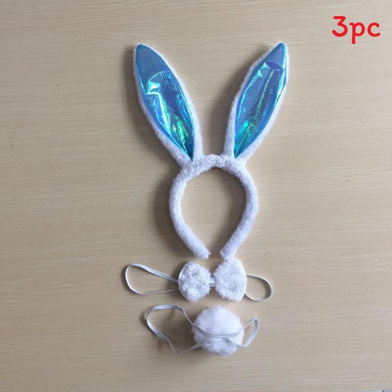 Halloween Animal Tiger Headpiece With Red Horns Demon Headband For Cosplay