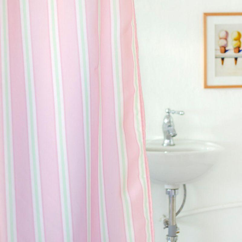 Mood Sunset Striped Waterproof Bathroom Shower Curtain 2 Colors