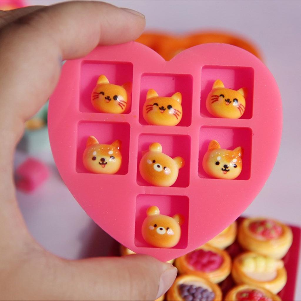 Miniature Grid Mold For Tiny Food Crafts Food Grade Silicone Tray Mold Easy To Use DIY Mini Display Stand Accessories