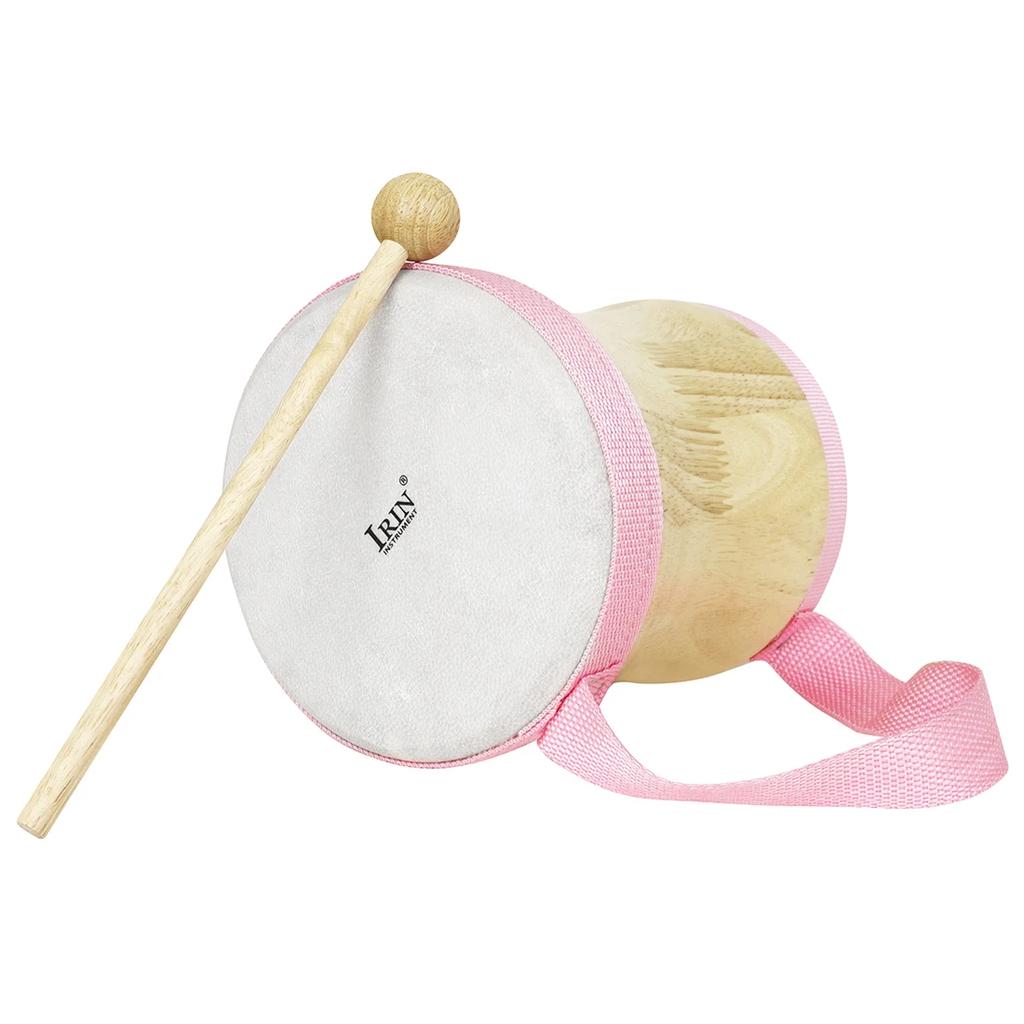 IRIN Indian Drum Wooden Hand Drum Sheepskin Drums with Drumsticks Pro Percussion Instruments for Children's As Gifts