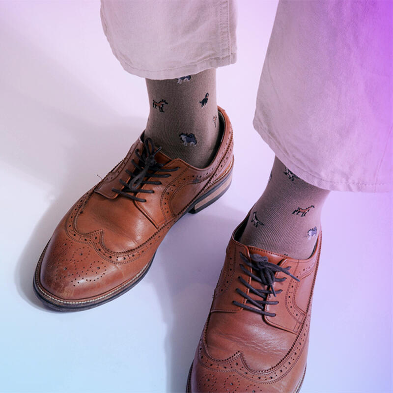 Icon Pattern Men's Mid-Calf Fashion Socks Rssm003