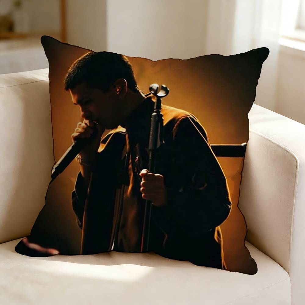 Spanish Rapper Cool MMilo J Square DoubleSided Printed Pillow Case Bedroom Bedside Pillow Sofa Cushion Cover