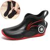 Men's Outdoor Short Tube Fishing Rain Boots Fashion Non-slip Waterproof Rain Boots Indoor Kitchen Work Rain Boots Car Wash Boots