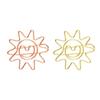 20 Pieces Metal Sun Shape Paper Clips Decorative Bookmarks Clips Quality Office Supplies For Students Professional