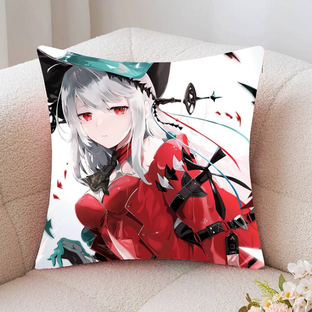 Skadi Animated Game AArknights Pillow Case Fashion Square Pillowcase Bedroom Sofa Room Ins Decoration Leisure