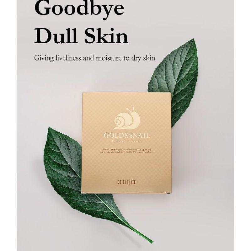 PETITFEE - Gold & Snail Hydrogel Mask Pack 5pcs