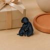 Mini Size Ornament, 3D Printed One-Piece Molding Figurine, Imitation Stone Texture Stable Base Sculpture for Living Room Desk Entrance