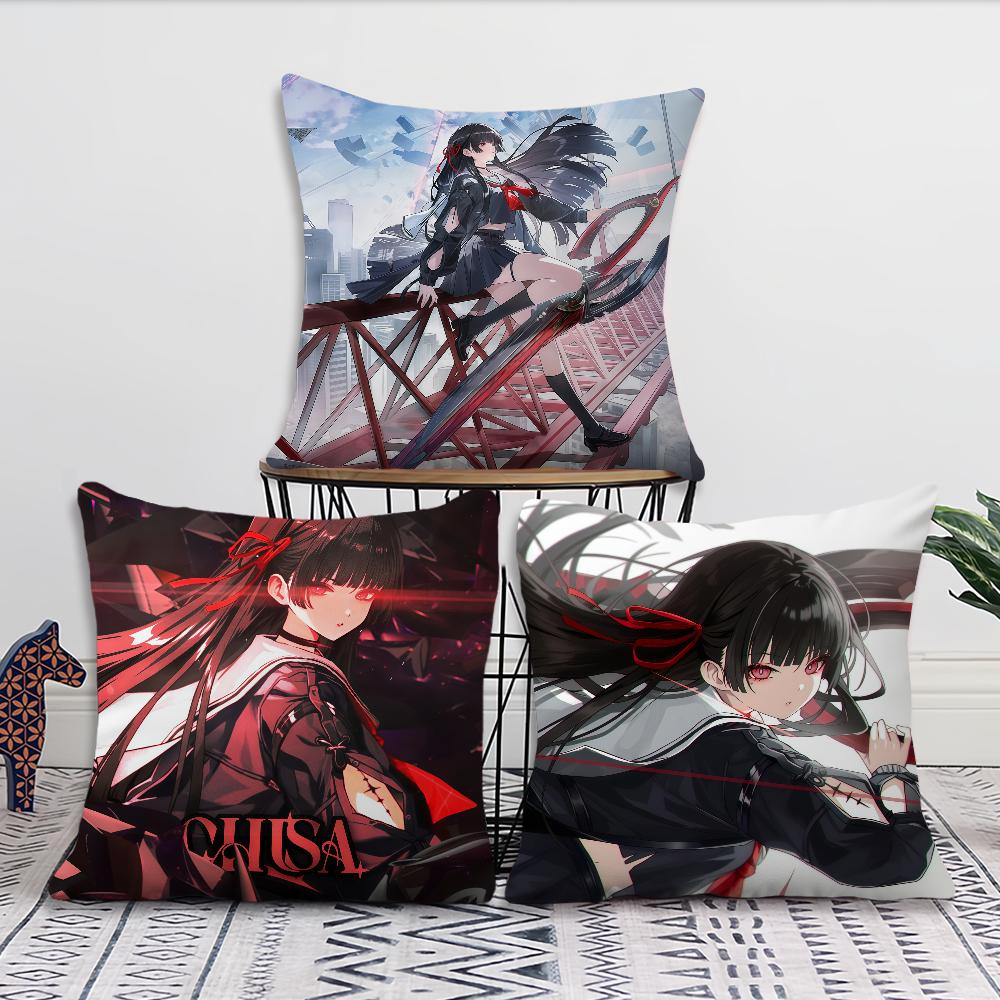 CHISA Wuthering Waves cushion cover Best Home Office Coffee Pillow Sofa Printing Decoration Room Shop Car Nordic Simplicity Hit