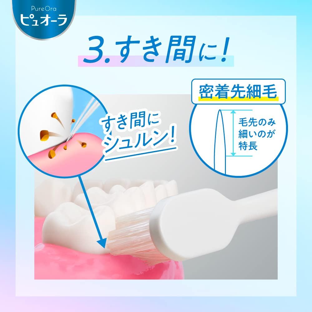 Pyuora Compact Regular Toothbrush not Set of 3 [Bulk Purchase] (Color selectable)