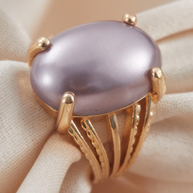 

6-10 Size Ladies Elegant Temperament Oval Imitation Pearl Ring, Suitable for Daily Wear, Holiday Party Accessories Zircon Gifts 8