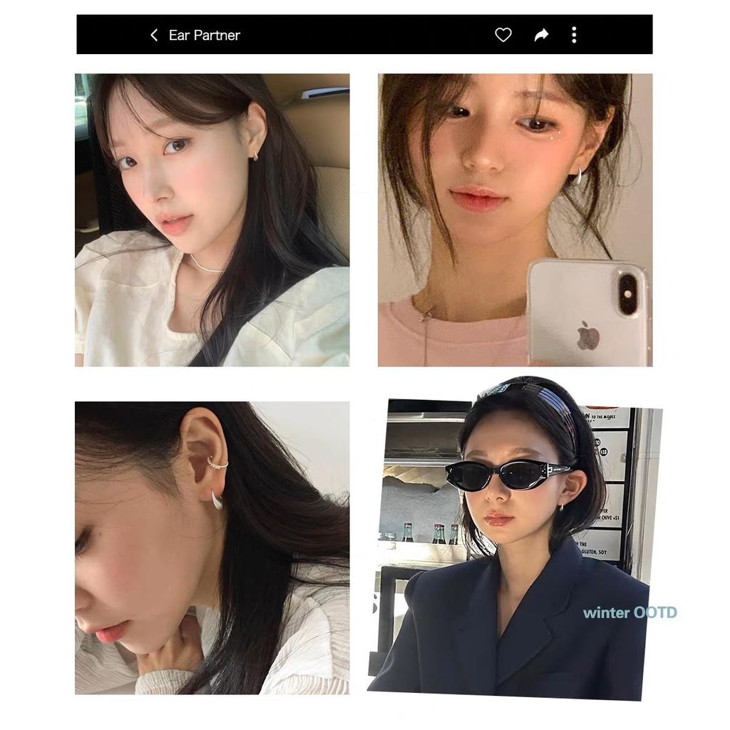 Brushed Water Drop Earrings Women'S Earrings Niche Design Unique High-End Ear Hook Tide