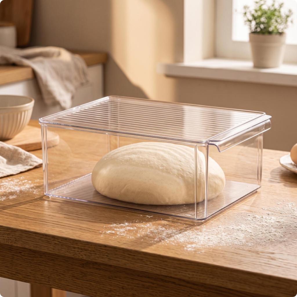 Pastry Proofing Box Food-Grade Rising Rectangular for Kitchen