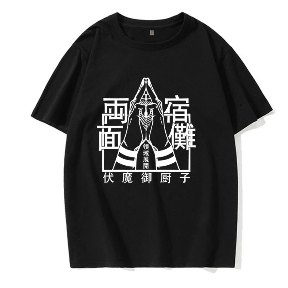 Harajuku Tshirt Manga Japanese Anime Jujutsu Kaisen T Shirt Gojo Satoru Tops Yuji Itadori Graphic Tees Cool Unisex T-shirt