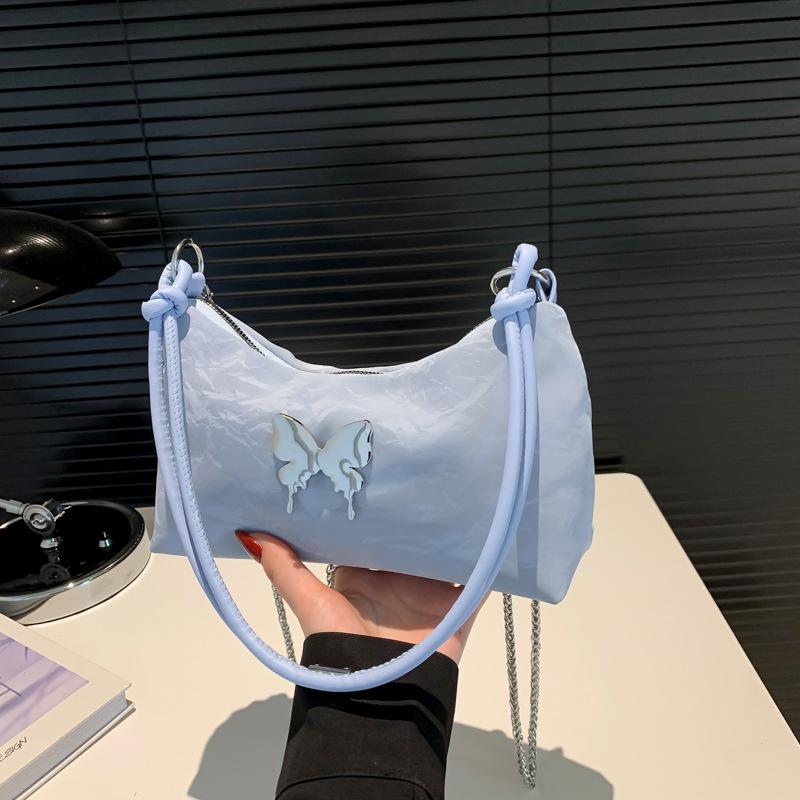 Simple Underarm Bag Beautiful One Shoulder Women's Bag Spring and Summer New Korean Style Hand-held Fashionable Bow Bag for Women