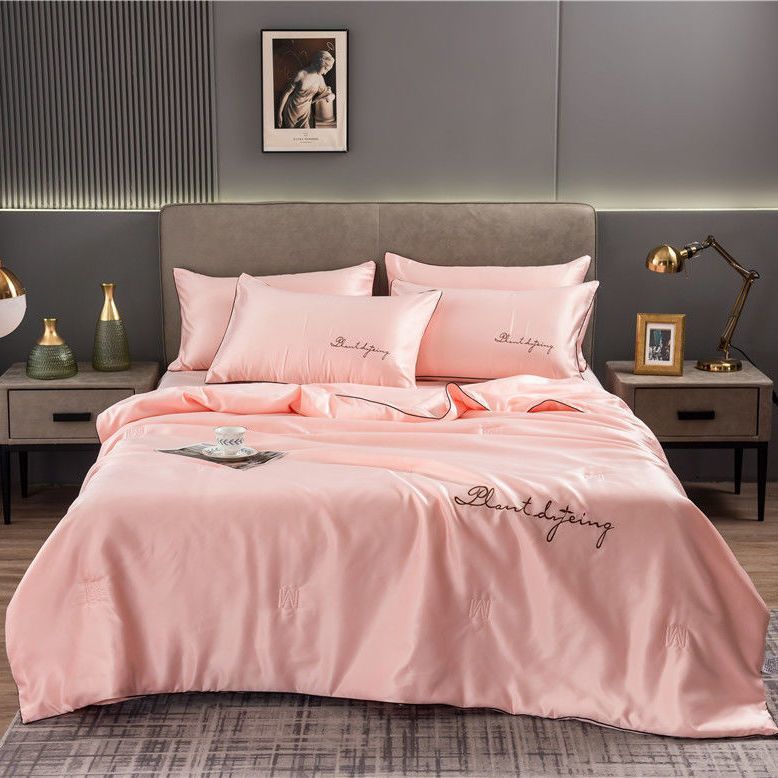 Cuvernă de vară, mătase, spălată, cu aer condiționat, cuvertură de vară, răcoroasă, lavabilă la mașină, pătură de răcire, respirabilă