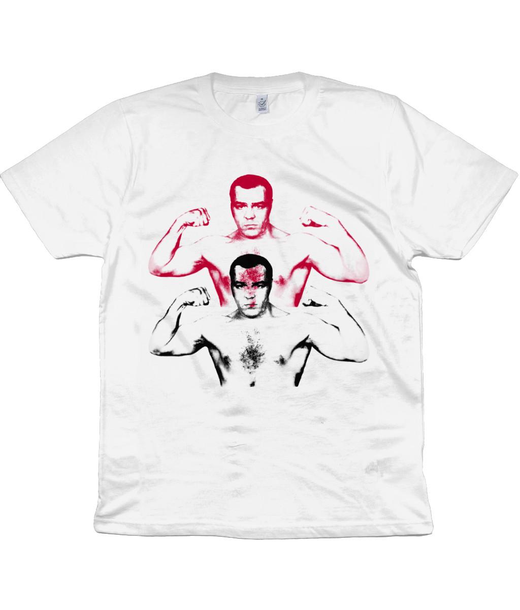 Lenny McLean - Red and Black - Organic T Shirt Mens Womens Tees Top - Boxing - The Guv nor - Gangster S