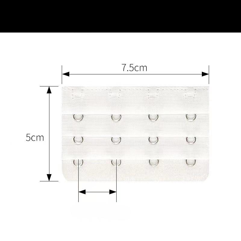 3 Row 4 Hooks Sexy Bra Extender Extension Bra Straps Clip On Strap Soft Bra Clasp Hooks Extenders