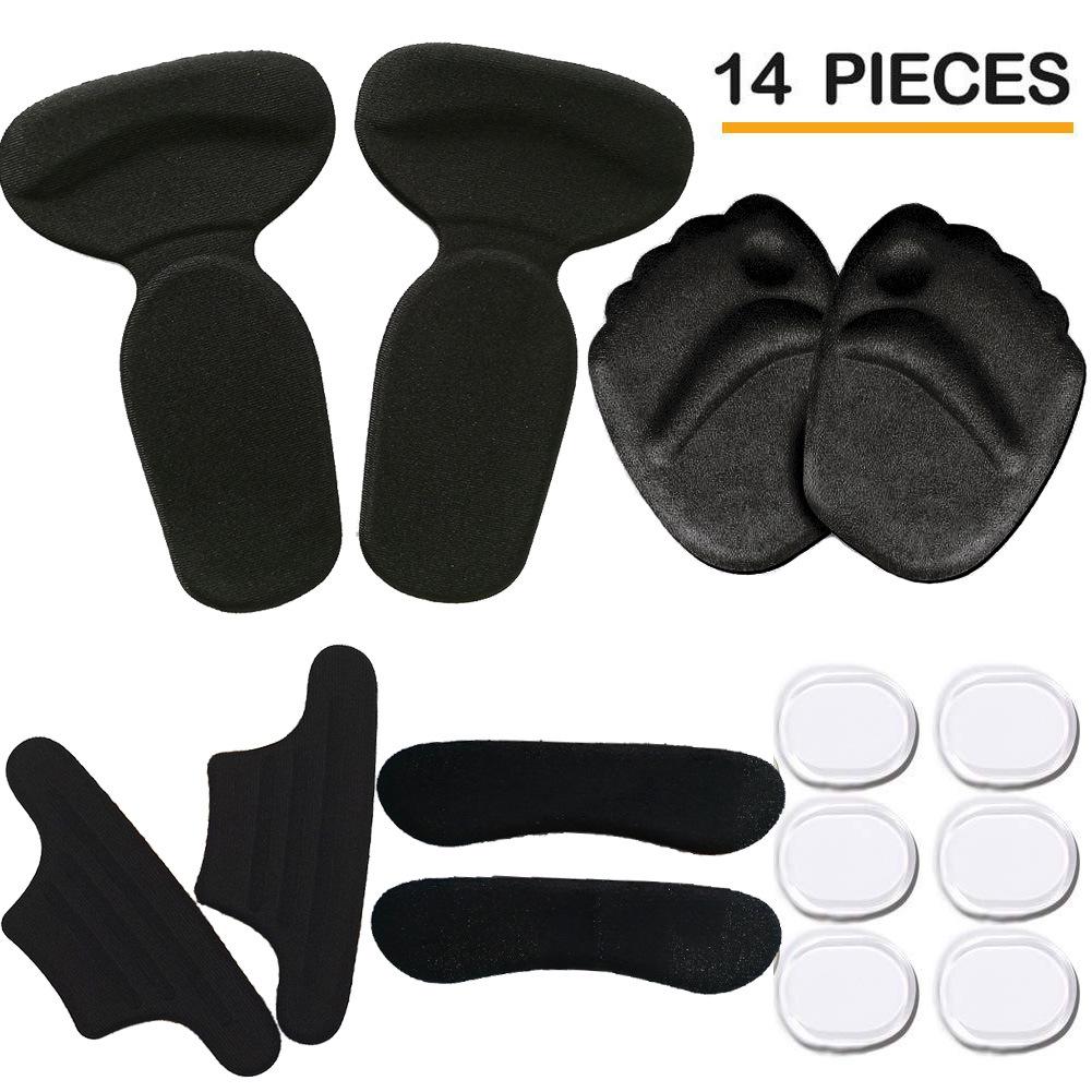 Silicone Non-Slip Heel Pads for High Heels - Anti-Abrasion  Half Size Inserts