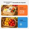 500ml Square Disposable Kraft Paper Meal Box