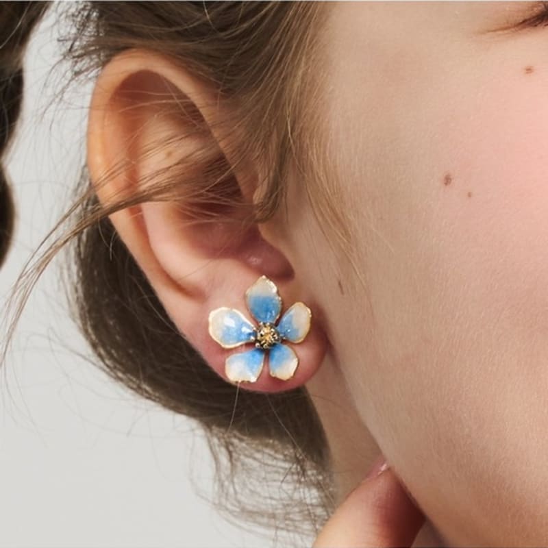 Dana Burton Coco Dewey Flower Earrings