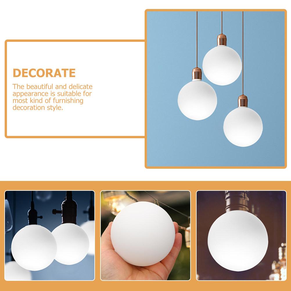 Acrylic Globe Light Cover 80Mm Diameter Replacement for Wall Lamp Post Light Fixture Frosted Globe Lampshade Outdoor Indoor