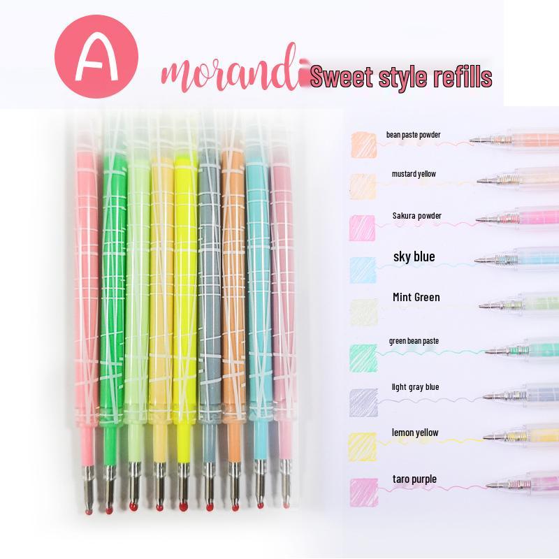 Morandi-Farben Retro Stiftminen: Druckbleistift, Neutrale Farbtöne, Ideal für Schüler, Notizbücher, Markierungen & Japanisch inspirierte Schreibwaren