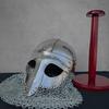Hand-Forged Steel Viking Helmet: Medieval Combat Armor for LARP Cosplay Birthday gift