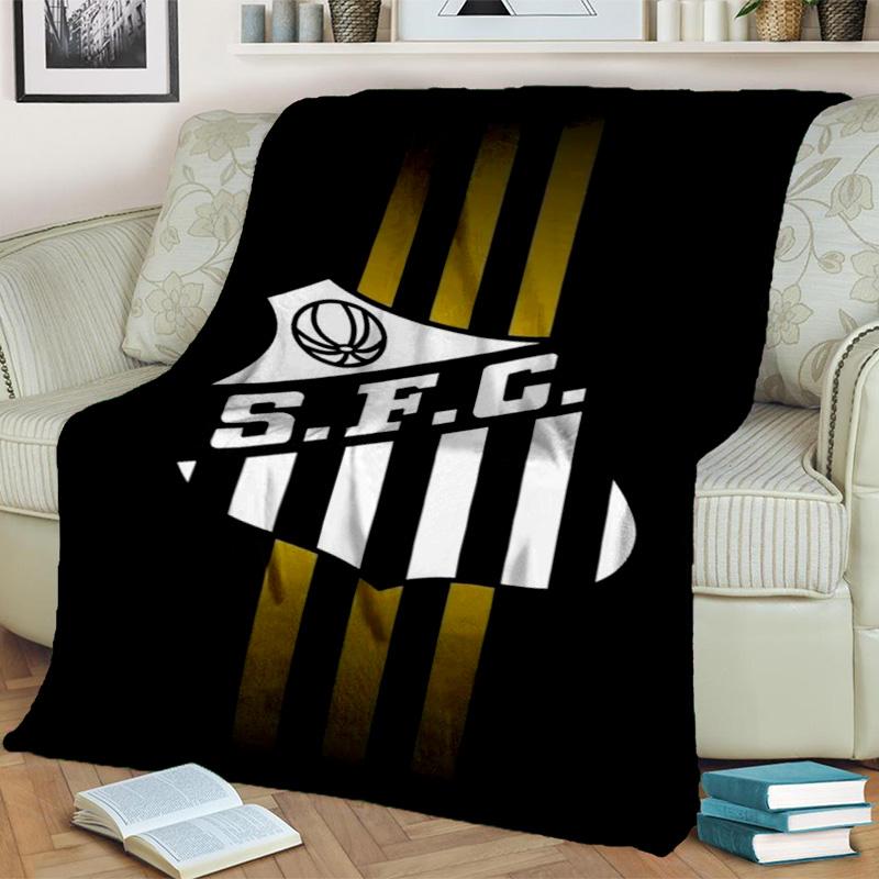 Fc Crest Design Printed Throws Blanket Soft Flannel Blankets for Couch Bed Gifts for Men Women Picnic Blanket Christmas Gifts