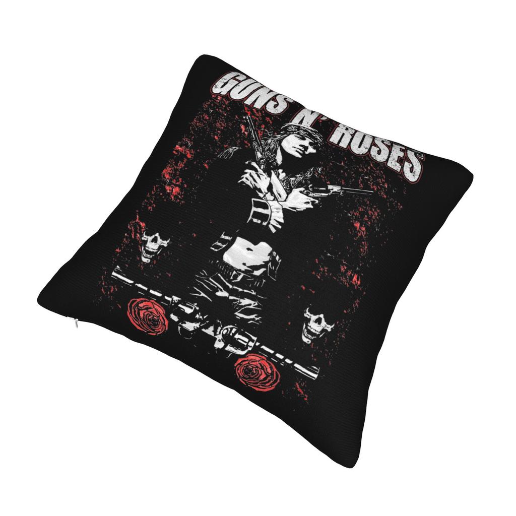 Rock Music Band G-Guns N Roses Pillowcase Printing Polyester Cushion Cover Decorations Throw Pillow Case Cover Home Square 18''