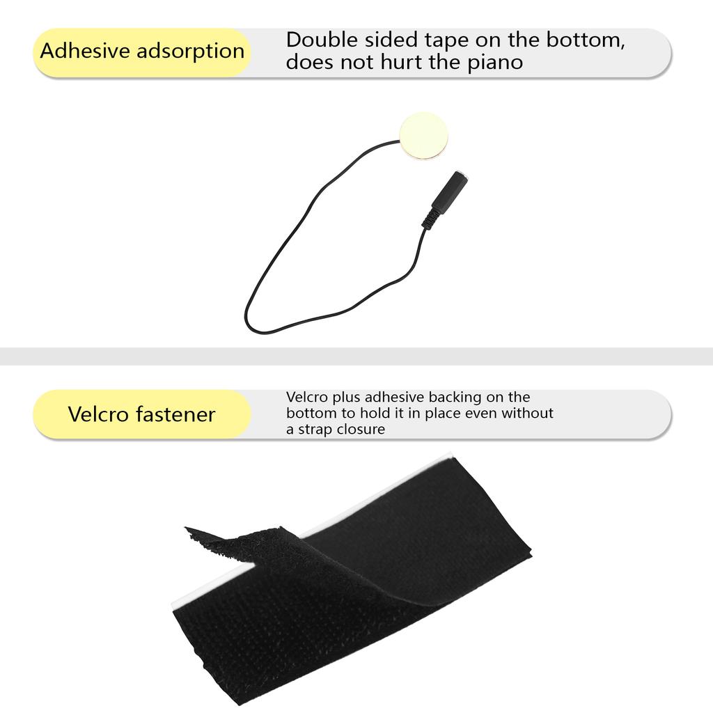 Guitar Pickup Piezo Stable Contact Self Adhesive Microphone Pickup Set For Guitar Violin Banjo Mandolin Ukulele Guitar