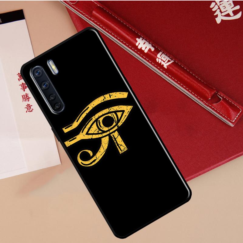 Egyptian Hieroglyphics Symbols Case For Oppo A60 A98 A58 A78 A18 A38 A80 A40 A77 A57 A17 A74 A54 A94 A96 A76 A16 A15 A5 Pro
