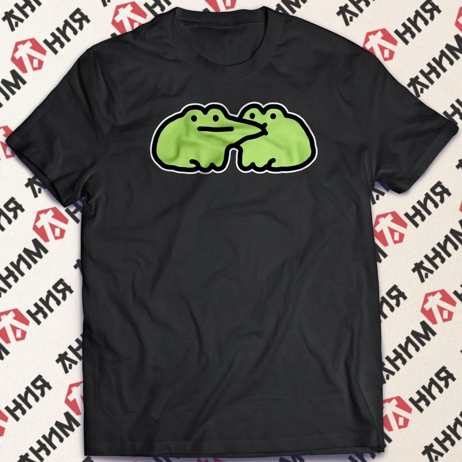 cartoon frog kiss Retro Unisex T-shirt S-5XL Unisex T-Shirt M
