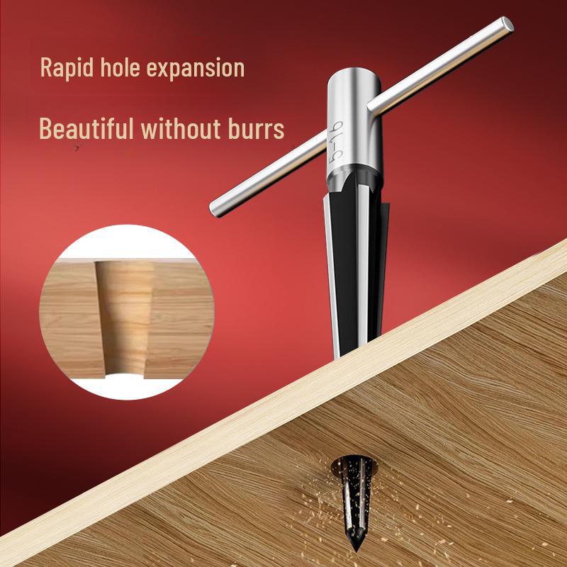 Tiangong Carbide Dual-Purpose Taper Reamer for Woodworking & Chamfering