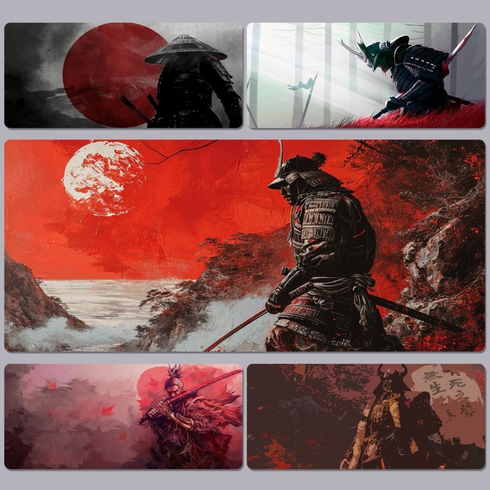 Japanese Samurai Tree Sun Mousepad Animation Office Student Gaming Thickened Large Writing Pad Non-slip Cushion Mouse Pad for Te