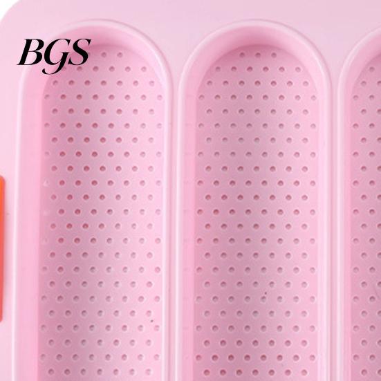 Baguette Baking Mold 4 Grids Food Grade Tray Silicone Anti-scalding Bread for Restaurant