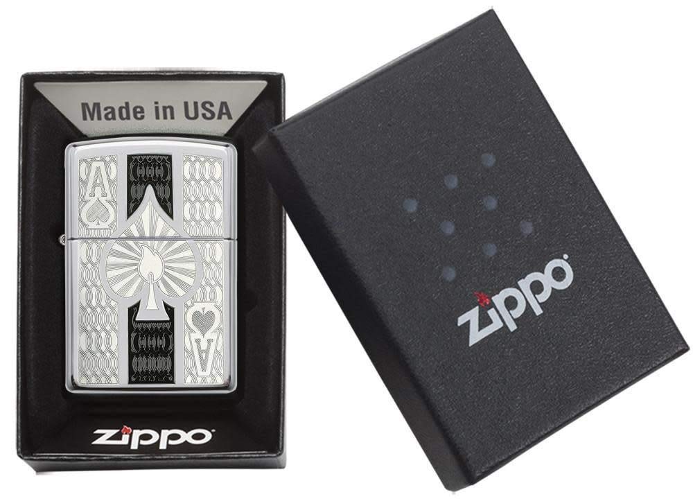 ZIPPO Ace Lighters High Polish Chrome Ace [Used]