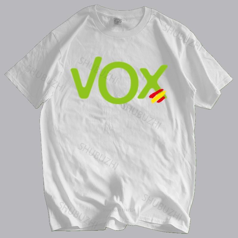 Unisex t-shirt losse stijl tops T-shirt heren zomertop tees T-shirt-T-shirt - Roly Logo Vox Spanje Nieuwste Mode T-shirt