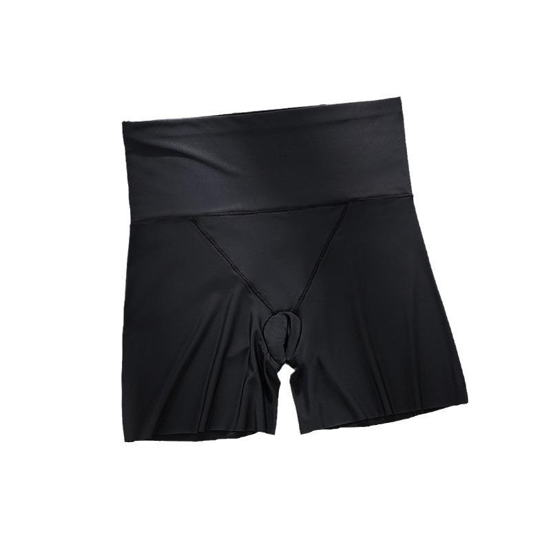 

High Waist Seamless Tummy Control Anti Exposure Safety Shapewear Shorts L чёрный