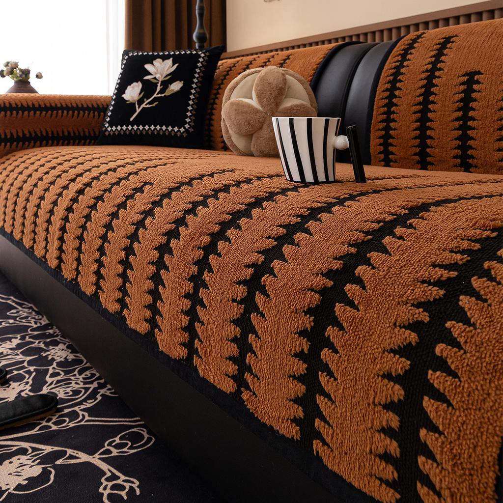 Autumn And Winter Plush Sofa Cushion  New Light Luxury High-End Non-Slip Seat Cushion Popular Sofa Cover Cover Cloth Towel