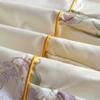Three-piece Set Queen/King/Super King Size Bed Skirt with 2pcs Printed Bedding Pillowcase