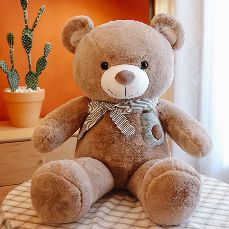

Cartoon Avocado Teddy Bear Plush Toy Valentine S Day Gift Large Scarf Bear Activity Ornament Rabbit Bear Hug Pillow Quality 100cm [2.32kg scarf 1.7kg]