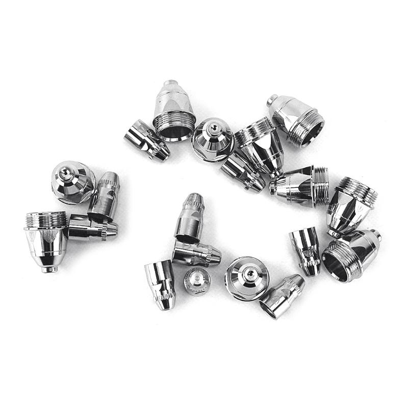 Durable 20pcs Premium P80 Plasma Cutting Torch Consumable Cutting 60A 80A 100A P80 CNC Plasma Torch Tip Electrode Nozzle